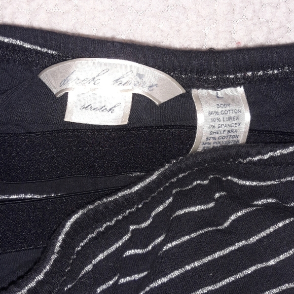 Strapless top with sparkly stripes - Picture 3 of 3